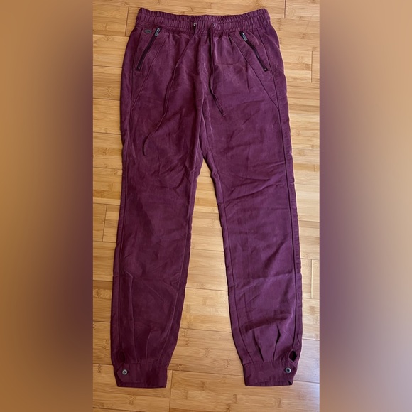 edc Since 98 womens maroon Drawstring Casual button hem pants w/pocket|SZ:32 Reg - Picture 4 of 16